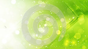 Abstract Green and White Blurry Lights Background Design