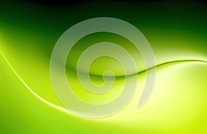 Abstract Green and White Shiny Wave Background Graphic.
