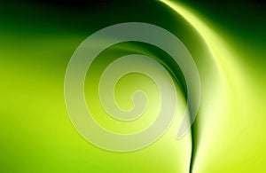 Abstract Green and White Shiny Wave Background Graphic.