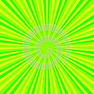 Abstract green and yellow background with rays starburst fractal explosion concepts vector illustration art graphic design decor