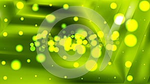 Abstract Green and Yellow Blurry Lights Background Design