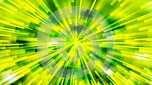 Abstract Green and Yellow Light Burst Background