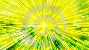 Abstract Green and Yellow Radial Background