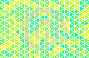 Abstract green yellow triangular shape, geometric texture background, gradient vector illustration, line art