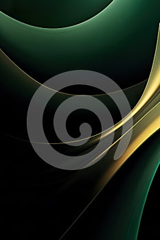 abstract green and yellow wave background, swirl and wavy soft pattern, creative dynamic and elegant design