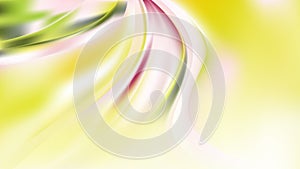 Abstract Green Yellow and White Curve Background Vector Art