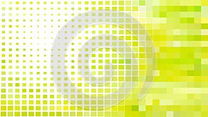Abstract Green Yellow and White Geometric Mosaic Square Background Illustrator