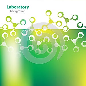 Abstract greenish laboratory background.