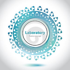 Abstract greenish medical laboratory element.