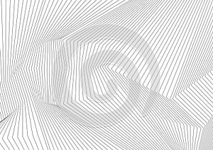 Abstract grey 3d lines refraction minimal background