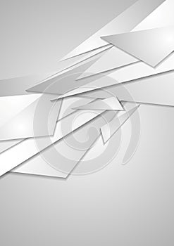 Abstract grey geometric corporate background