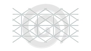 Abstract Grey Geometric Grid Pattern Background, vector design Generative AI