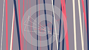 Abstract grey geometric pattern background with random object