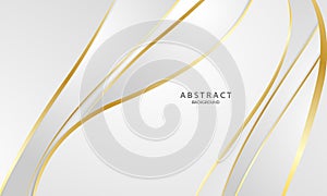 Abstract grey and gold background poster with dynamic