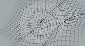 Abstract Grey Grid Mesh Wave Background