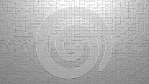 Abstract grey tiled texture. Small rectangular tiles.