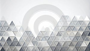 Abstract grey triangular geometric pattern background for modern design projects. Generative AI