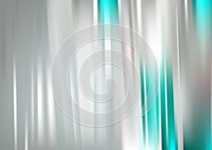 Abstract Grey and Turquoise Shiny Vertical Lines Background Design