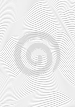 Abstract grey wavy lines, refraction geometric background