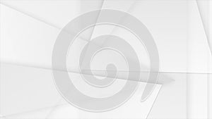 Abstract grey white hi-tech low poly professional motion background. Corporate background