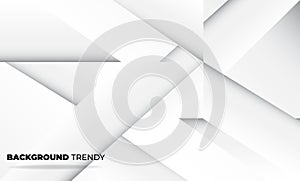 Abstract grey and white tech geometric corporate design background for gift card cover poster,