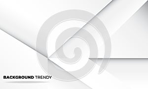 Abstract grey and white tech geometric corporate design background for gift card cover poster,