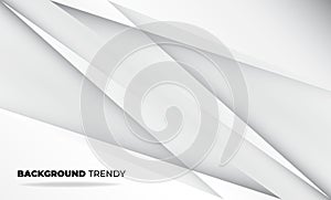 Abstract grey and white tech geometric corporate design background for gift card cover poster,