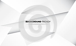 Abstract grey and white tech geometric corporate design background for gift card cover poster,