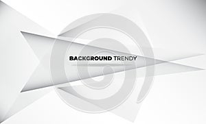 Abstract grey and white tech geometric corporate design background for gift card cover poster,