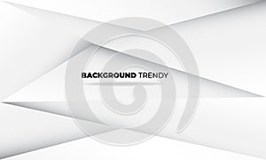 Abstract grey and white tech geometric corporate design background for gift card cover poster,