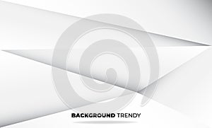 Abstract grey and white tech geometric corporate design background for gift card cover poster,