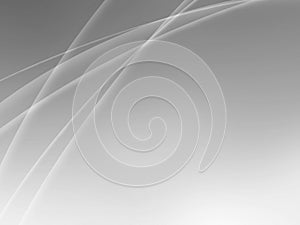 Abstract grey white wave pattern line art design background.