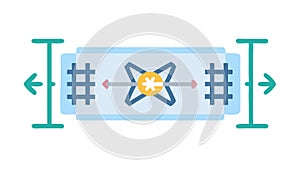 Abstract Grid for Data Organization, Modern Digital Interface, vector design Generative AI