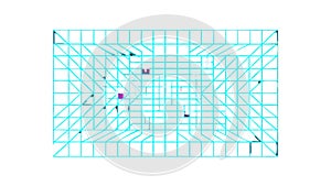 Abstract Grid Dots Pattern Digital Data Tech Background Vector, vector design Generative AI