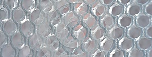 Abstract grid hexagon texture of the net pattern background