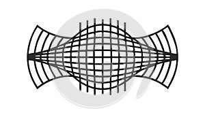 Abstract Grid Mesh Pattern Vector Graphic Background, vector design Generative AI