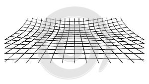 Abstract Grid Network Pattern, Digital Data Structure, vector design Generative AI