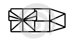 Abstract Grid Pattern, Data Structure Layout, vector design Generative AI