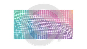 Abstract Grid Pattern, Digital Network Background, vector design Generative AI
