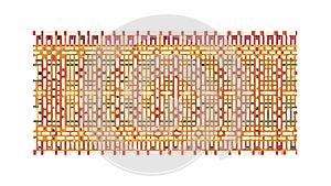 Abstract Grid Pattern, Geometric Background with Interlacing vector design Generative AI