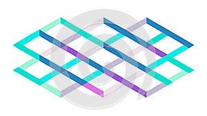 Abstract grid pattern geometric lines modern digital design, vector design Generative AI