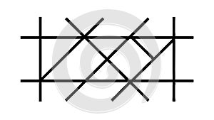 Abstract Grid Pattern, Intersecting Lines Design, vector design Generative AI