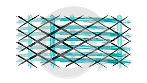 Abstract Grid Pattern Intersecting Lines Texture, vector design Generative AI