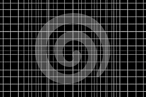 Abstract grid pattern with intersecting white lines on a black background creating a structured and minimalist design
