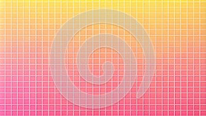 Abstract grid pattern with warm color gradient transition. Generative AI