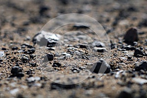 Abstract ground texture background. Macro photography.