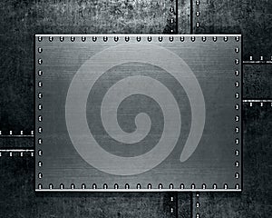 Abstract grudge steel background