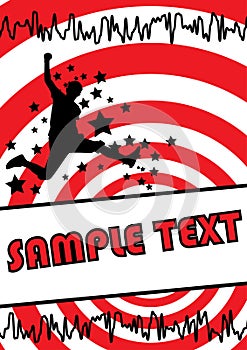 Abstract grunde design. Vector.