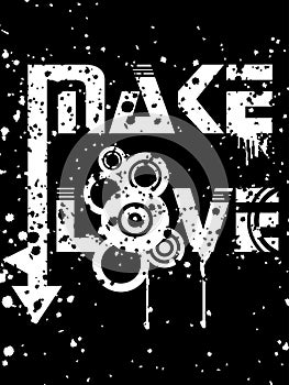 Abstract grunge arrow