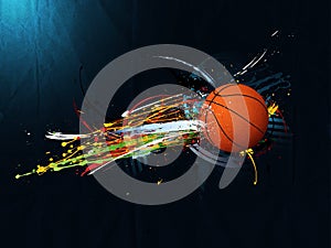 Abstract grunge background, Basketball